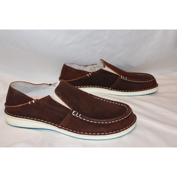 Birkenstock DUMA Mens Size EU 41 US M 8 W 1 Brown Leather Loafers Shoes Slip Ons